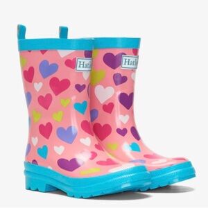 Hatley Kids' Heart Rain Boots - Pink and Blue